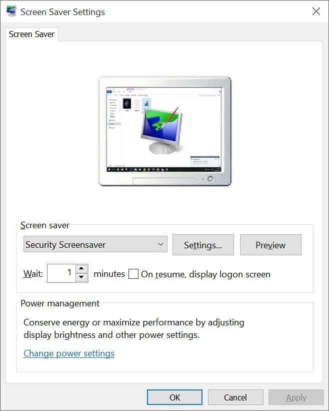 Activer l'économiseur d'écran dans Windows 10 pic6