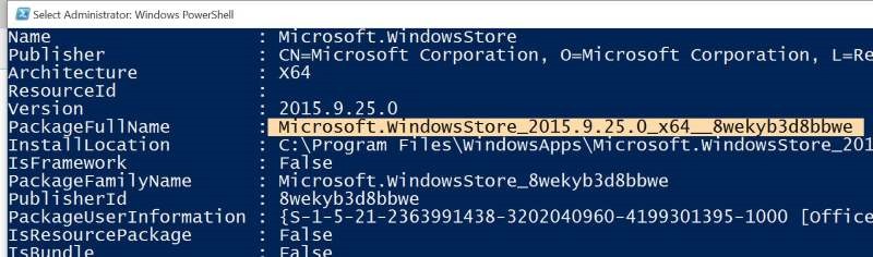 Réinstaller Store et d'autres applications préinstallées sur Windows 10 pic2