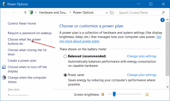 activer l'hibernation dans Windows 10 step3