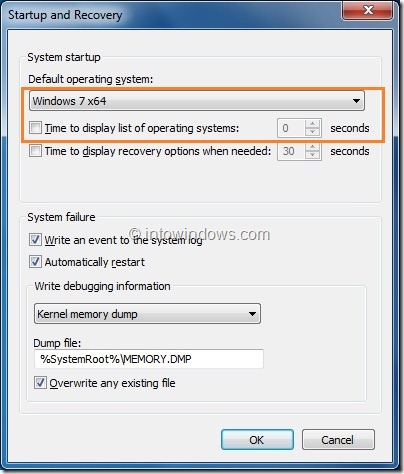 Comment masquer ou ignorer le gestionnaire de démarrage dans Vista et Windows 7 Étape 5