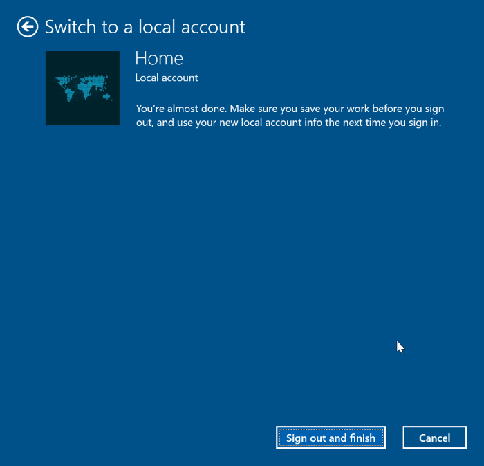 dissocier la licence Windows 10 du compte Microsoft pic6