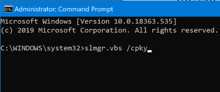 transférer la licence Windows 10 vers un nouvel ordinateur pic03
