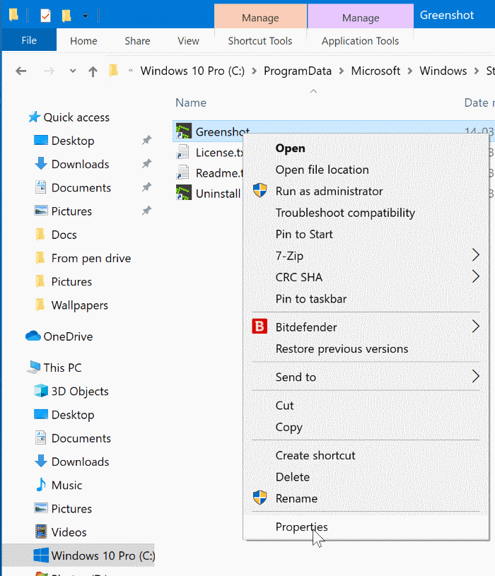 exécuter des programmes en tant qu'administrateur par défaut dans Windows 10 pic2