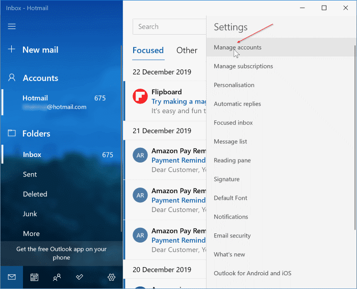 Ajouter Gmail à Windows 10 Mail pic02