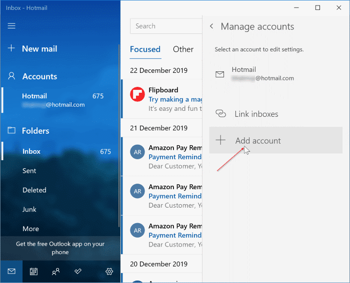 Ajouter Gmail à Windows 10 Mail pic03