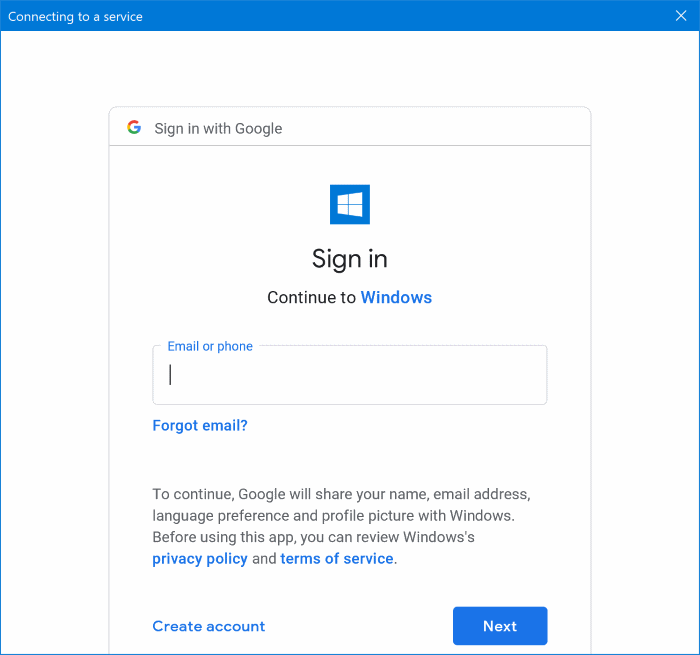 Ajouter Gmail à Windows 10 Mail pic03.1