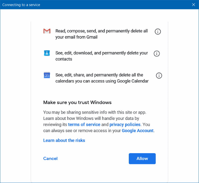 Ajouter Gmail à Windows 10 Mail (3)