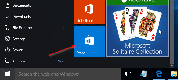Installer des applications à partir du Store sans compte Microsoft Windows 10 pic01
