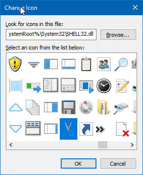 créer un raccourci sur le bureau pour l'esquisse d'écran dans Windows 10 pic6