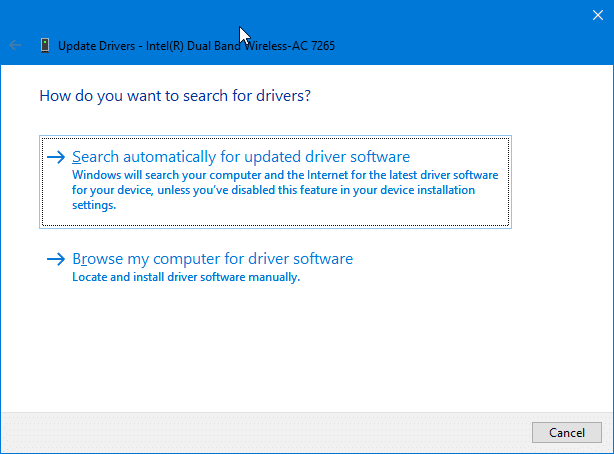 mettre à jour manuellement les pilotes dans Windows 10 pic1.1