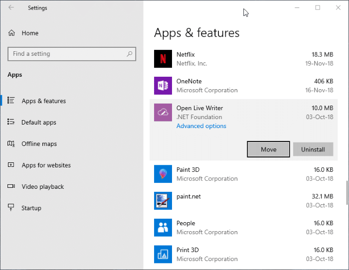 changer le chemin de téléchargement des applications Windows Store dans Windows 10 pic4