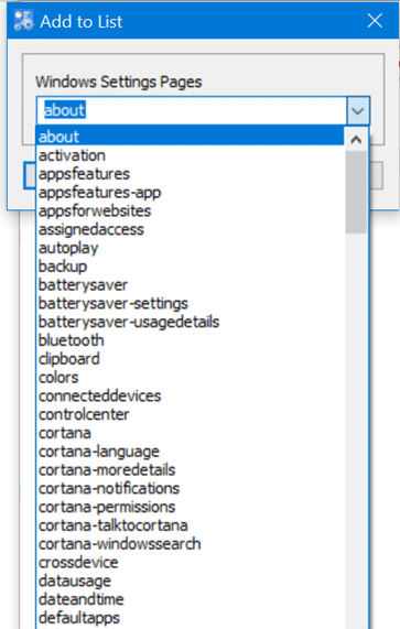 masquer des pages spécifiques de l'application Paramètres dans Windows 10 pic6