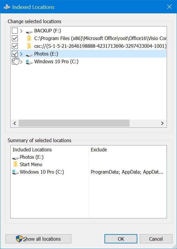 rechercher un fichier sur l'ensemble du PC Windows 10 sous Windows 10 pic2
