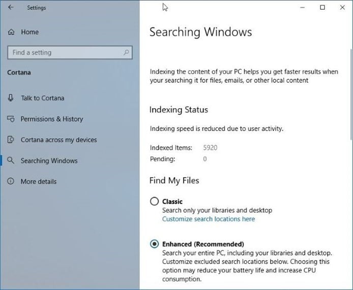 rechercher un fichier sur l'ensemble du PC Windows 10 sous Windows 10 pic4