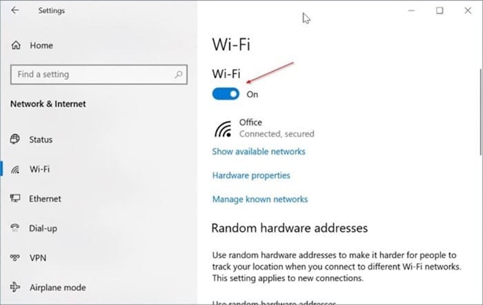 Windows 10 affiche l'icône Ethernet au lieu de Wi Fi pic2.png