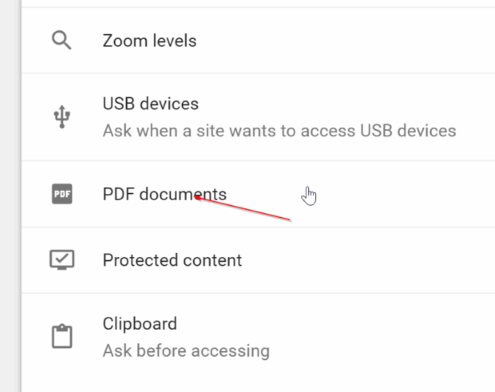 faire en sorte que Chrome télécharge des fichiers PDF au lieu de les ouvrir pic3