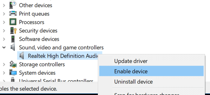redémarrer le pilote audio dans Windows 10 pic5