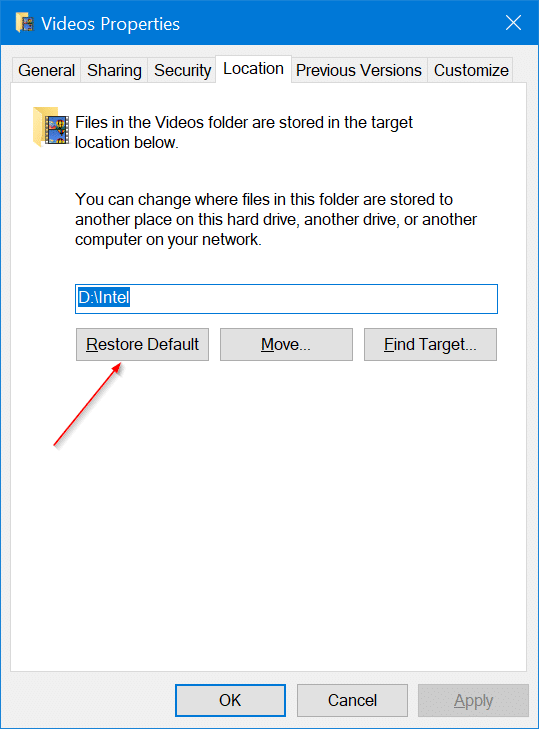 changer l'emplacement du dossier de capture dvr de jeu dans windows 10 pic5