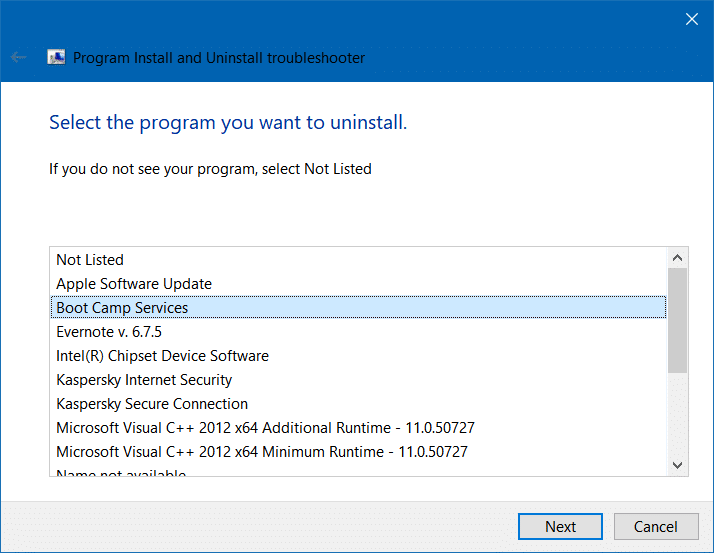 Désinstaller Boot Camp à partir de Windows 10 pic3