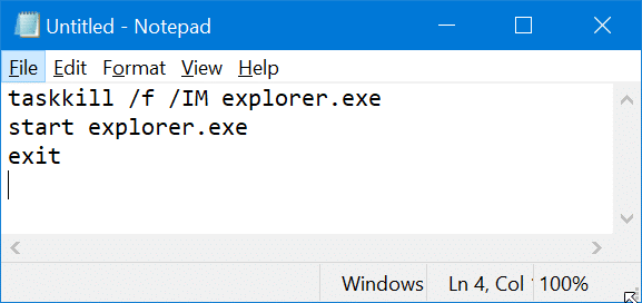 Redémarrez l'Explorateur de fichiers Windows dans Windows 10 pic7