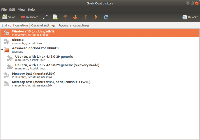 Définissez Windows 10 comme système d'exploitation par défaut sur Dual Boot avec Ubuntu (2)