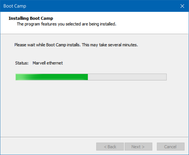 réparer et mettre à jour les pilotes Boot Camp dans Windows 10 (3)