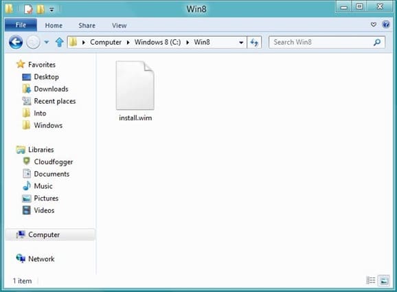 Réparer ou mettre à jour Windows 8 PC sans DVD Step1