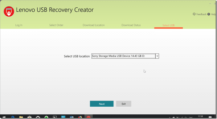 Créer Lenovo Recovery USB pic09