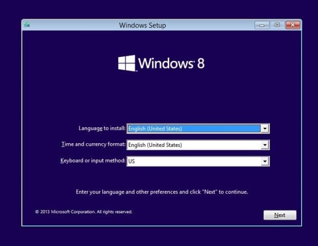 Installez Windows 8.1 sur SSD Étape 1