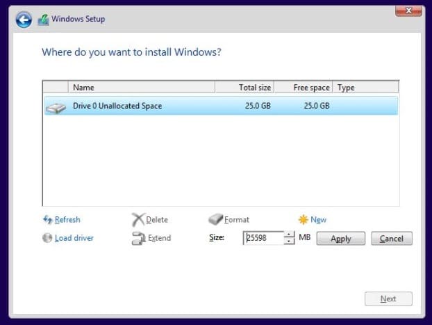 Installez Windows 8.1 sur SSD Step6