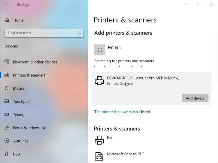 erreur de bourrage d'imprimante même après avoir retiré le papier dans Windows 10 pic3