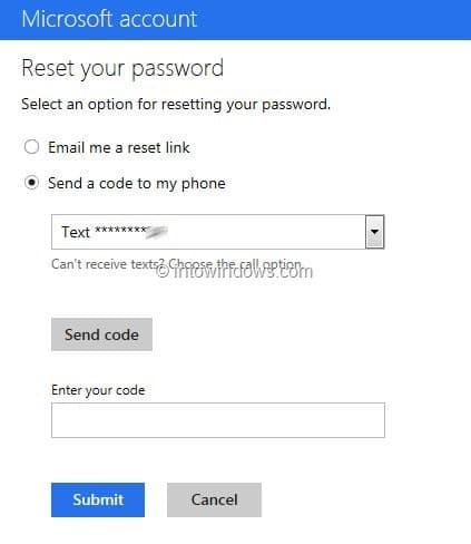 Récupérer le mot de passe Outlook.com Step5