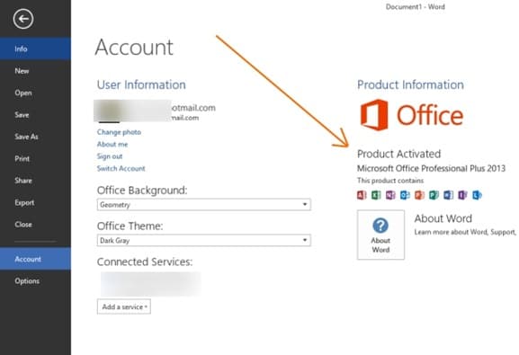 Activez Office 2013 Step5