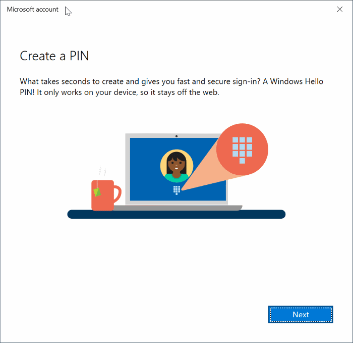 passer du compte local au compte Microsoft dans Windows 10 pic11