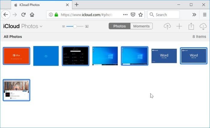 télécharger des photos icloud sur Windows 10 PC 6