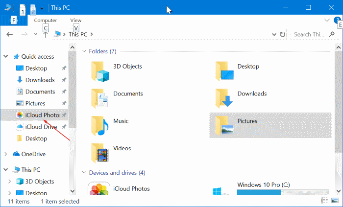 télécharger des photos icloud sur Windows 10 PC 6.1