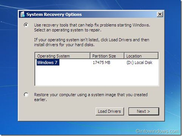 sélectionnez le système d'exploitation Windows