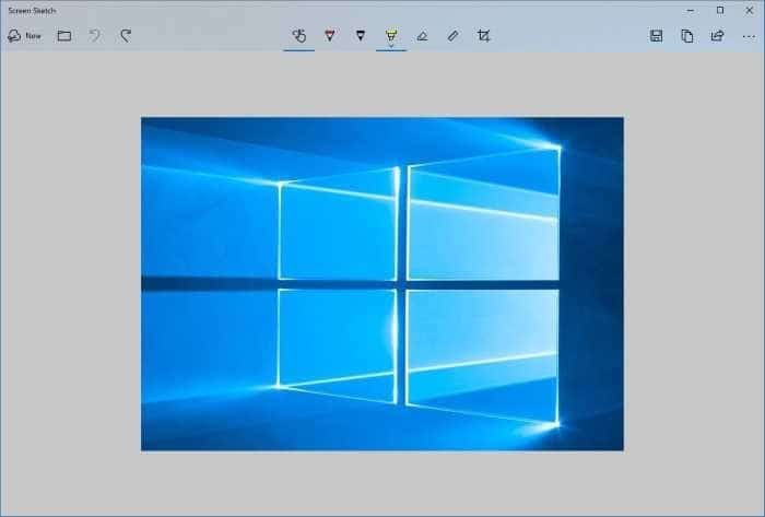 utilisez la touche Imprimer écran pour ouvrir l'esquisse d'écran dans Windows 10 pic1