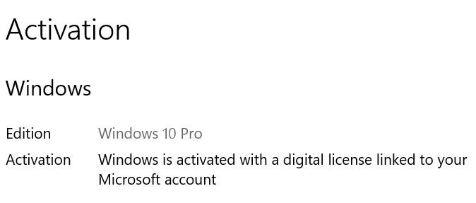 vérifier l'état d'activation de Windows 10 pic01