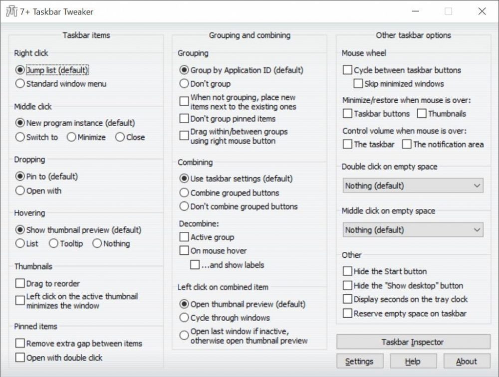 7 Taskbar Tweaker pour Windows 10 est ici scaled