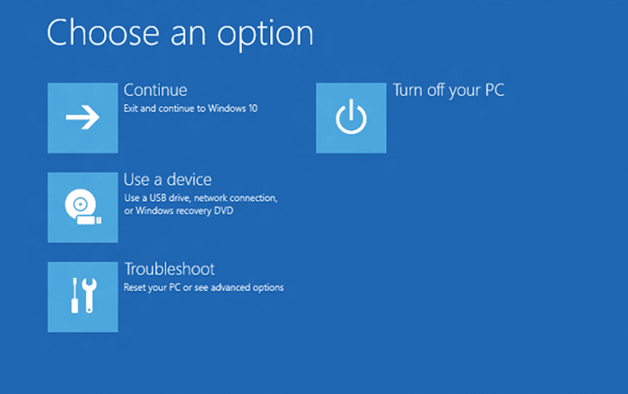 activer ou désactiver l'environnement de récupération Windows dans Windows 10 pic01