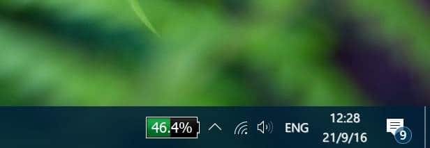 afficher le pourcentage de batterie sur la barre des tâches dans Windows 10 pic2.1