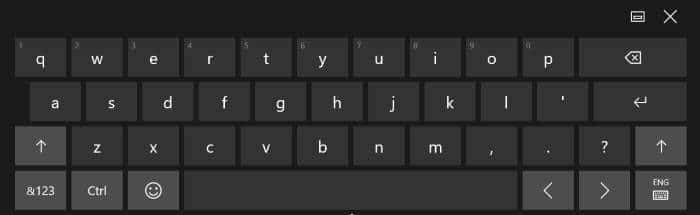 activer la disposition complète du clavier standard dans le clavier tactile dans Windows 10 pic1
