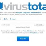 Analyse des fichiers en ligne pour les virus avant le