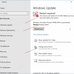Arretez de redemarrer Windows 10 pour terminer linstallation des mises