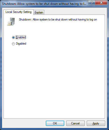 le bouton d'arrêt de réparation est manquant dans l'écran de connexion de Windows 7 step4