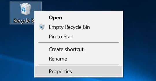 ces éléments sont trop volumineux pour être recyclés dans Windows 10 pic2