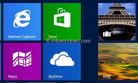 Acheter des applications du magasin dans Windows 8 Étape 1