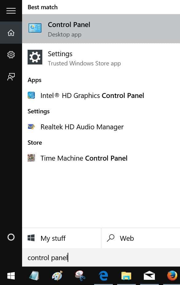Activer ou désactiver les fonctionnalités dans Windows 10 étape 1