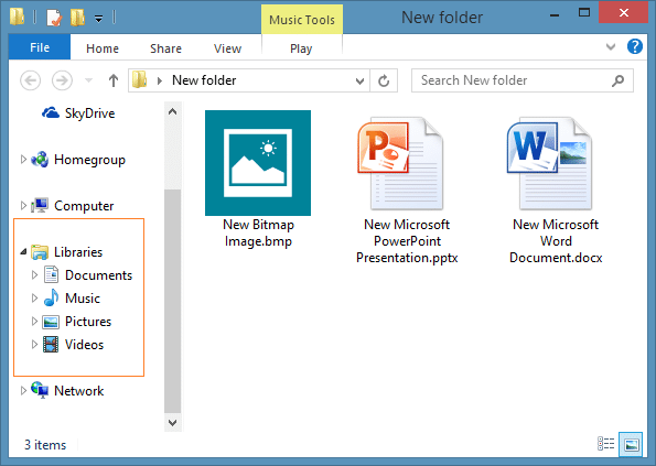 Afficher les bibliothèques dans l'Explorateur Windows 8.1 Étape 2